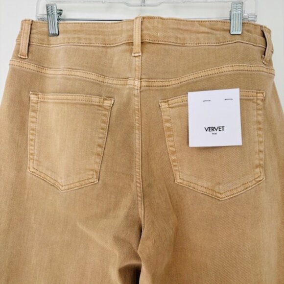 VERVET Blue High Rise Wide Leg Fryed Hem Jeans size 32 nwt - Picture 5 of 8